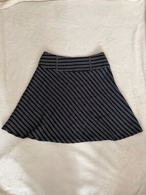 opening ceremony striped navy skirt